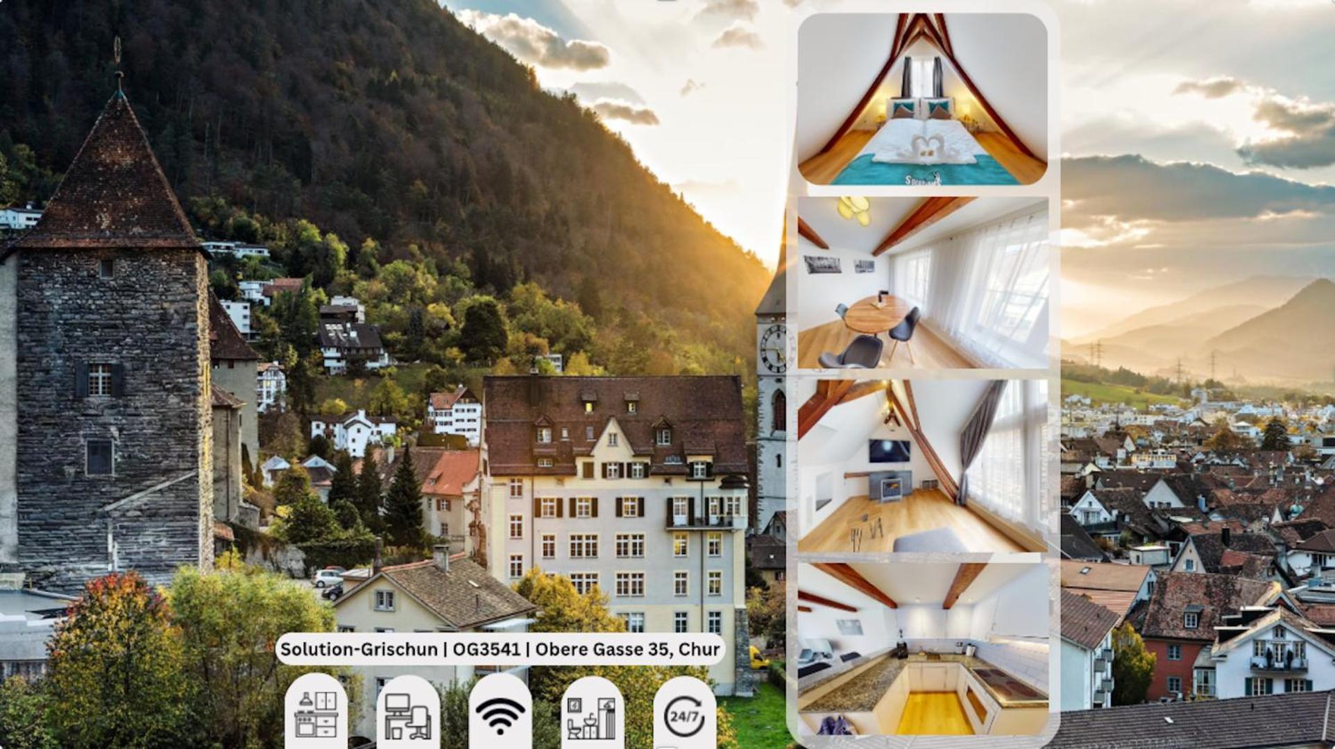 Apartment Zentral Altstadt - Bahnhofsnah - - Bernina Express - Solution-grischun Chur